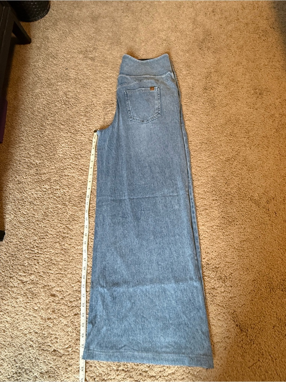 HALARA Light Blue Wide-Leg Jeans with High Waist